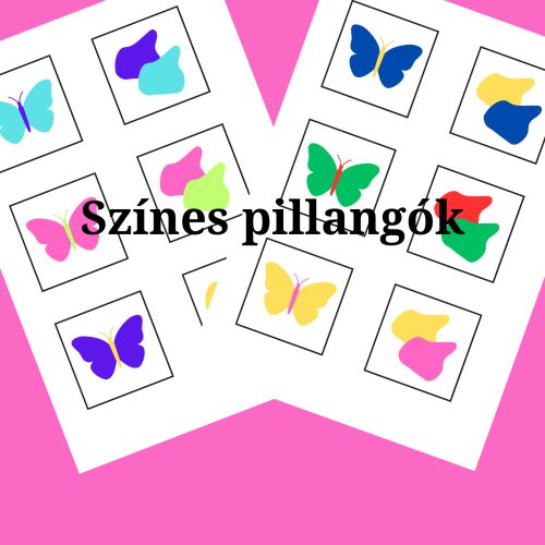 Színes pillangók (kettes színkombinációk)